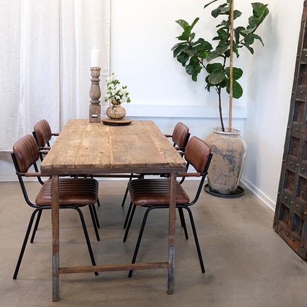 Chaise avec accoudoirs Cuir X2 - Trademark Linving