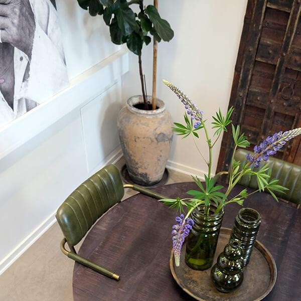 Chaise avec accoudoirs Cuir vert X2 - Trademark Linving