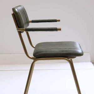 Chaise avec accoudoirs Cuir vert X2 - Trademark Linving