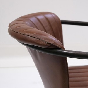 Chaise Harlem en cuir matelassé X2 - Trademark Living