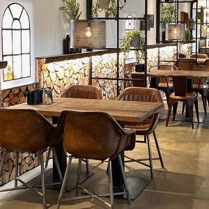 Chaise Icon avec accoudoirs cuir X2 - Trademark Living