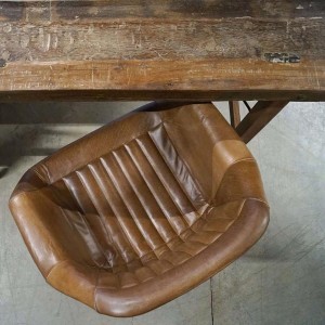 Chaise Icon avec accoudoirs cuir X2 - Trademark Living