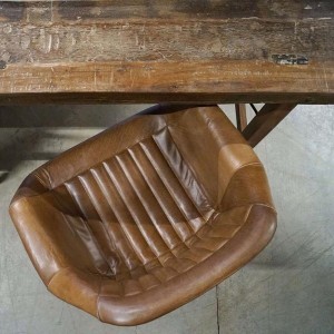 Chaise Icon avec accoudoirs cuir X2 - Trademark Living