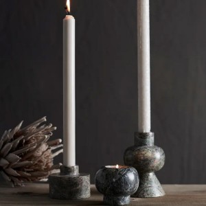 Bougeoir Vita L Marbre Herbe marine - Muubs