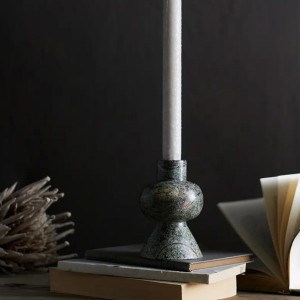 Bougeoir Vita L Marbre Herbe marine - Muubs