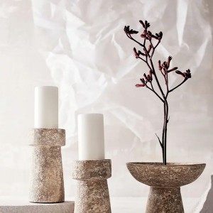 Bougeoir Eris S Terre cuite X2 - Muubs