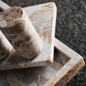 Salière et Poivrière Vita Marbre Coquillage - Muubs