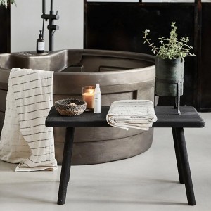 Banc Nadi Noir Bois de paulownia - House Doctor