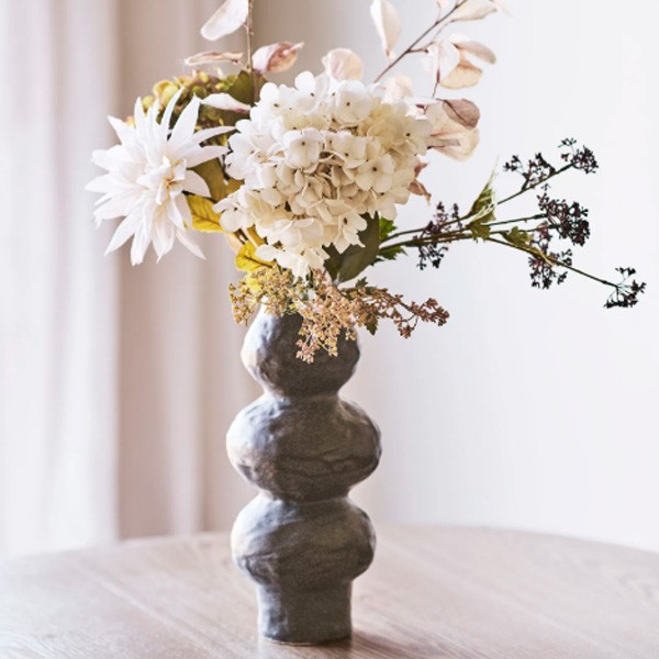 Vase céramique gris organique – House Nordic