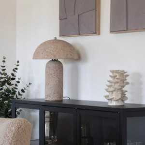 Lampe de table Astley papier-mâché gris pierre - House Nordic