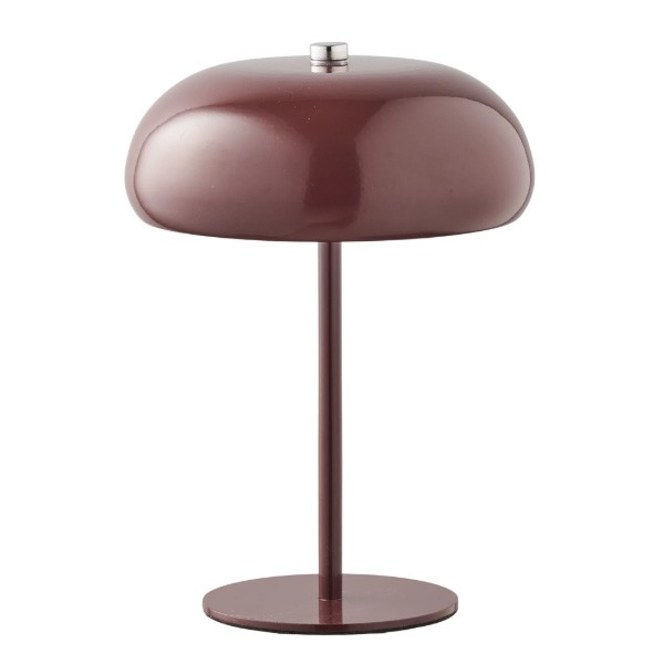 Lampe de table rechargeable Margate bordeaux - House Nordic