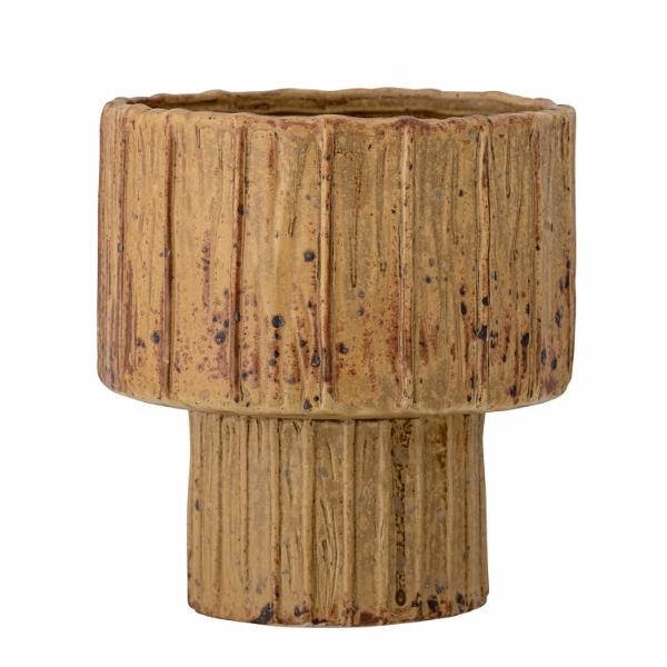 elitta-pot-fleurs-marron-gres-bloomingville-woodely