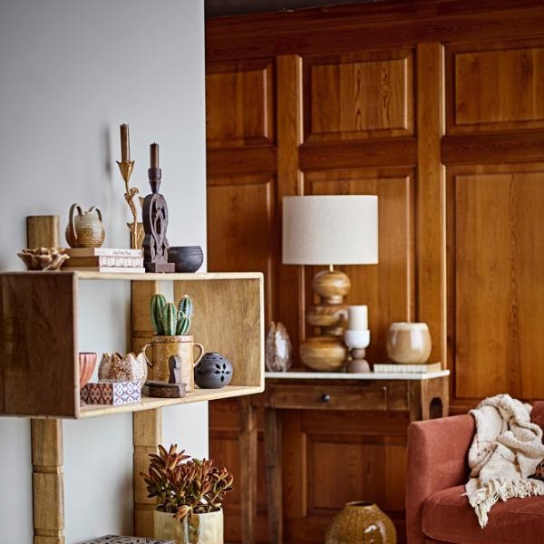 Photophore décoratiif en resine  multicolor- Créative Collection by Bloomingville - Woodely