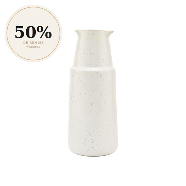 Carafe Grès gris/Blanc - House Doctor