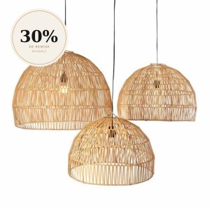 Bogor Natural Lampshade Set of 3 - Original Home