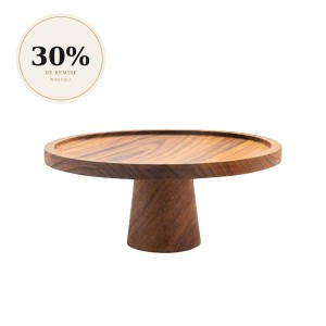 Présentoir à gâteau Teck recyclé Ø 25 cm - Original Home