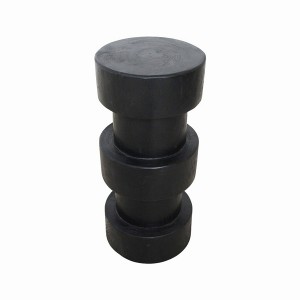 Tabouret bar noir design sculpté Forma Totoma – contraste bois naturel et marbre clair