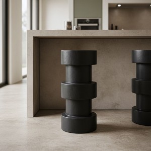 Tabouret de bar Forma Totoma noir - Raw Materials