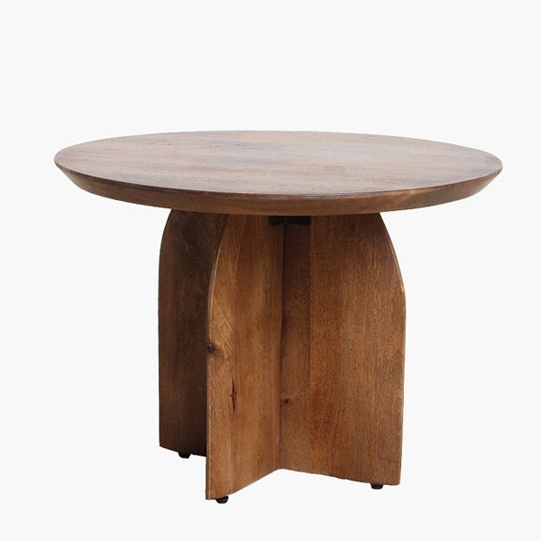 Table d'appoint à bord arrondi Manguier 55 - Raw Materials