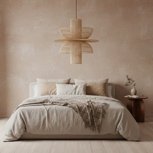 Lampe Suspendue Saturne en Rotin - Raw Materials