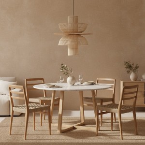 Lampe Suspendue Saturne en Rotin - Raw Materials