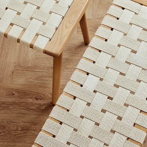 Banc Seat Andersen pieds chene massif detail bois naturel
