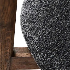 Chaise X2 Tetra Chêne foncé & Tissu Gris - Muubs
