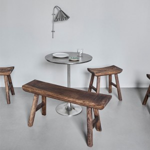 Banc 2 places en bois de paulownia naturel – House Doctor