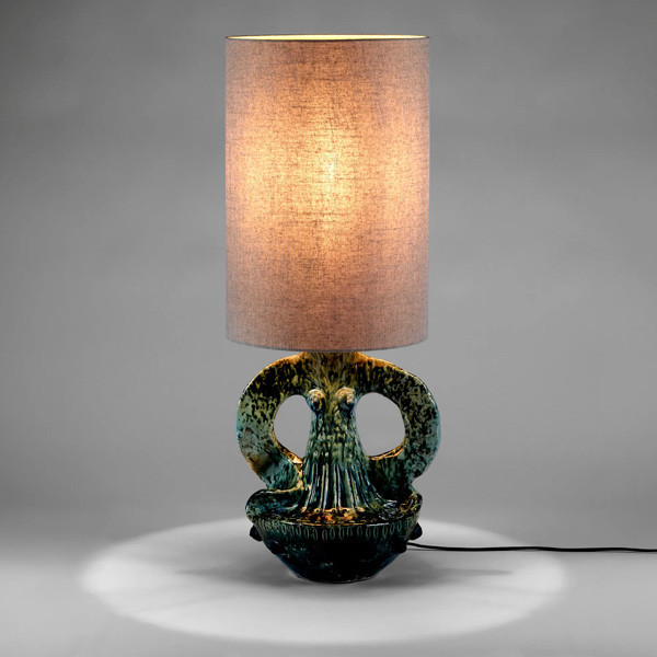 Grande Lampe à Poser Georgia Vert – Grès & Coton | Marie Michielssen - Serax