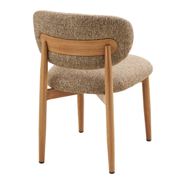 Chaise de salle à manger sable chiné et pieds effet bois X2 -  House Nordic
