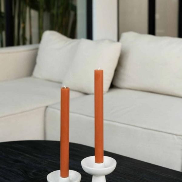 Bougeoir en céramique recyclée blanc Forma M | Woodely