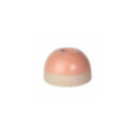 Bougeoirs en céramique recyclée pêche, lot de 2 | Woodely