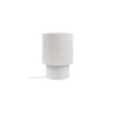 Lampe à poser Tube en plastique recyclé blanc cassé | Woodely