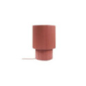 Lampe à poser Tube en plastique recyclé terracotta | Woodely