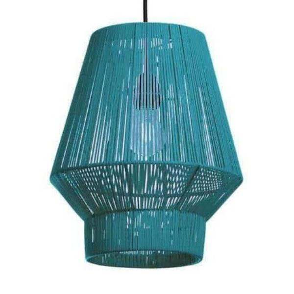 Suspension Lampion n° 1 recyclée vert d'eau taille S | Woodely