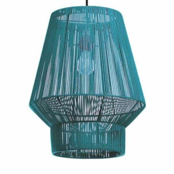 Suspension Lampion n° 1 recyclée vert d'eau taille M | Woodely