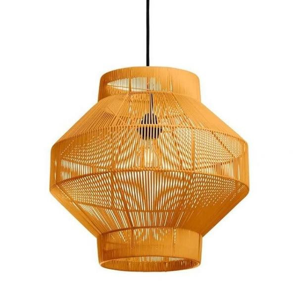 Suspension Lampion n° 2 recyclée miel taille M | Woodely