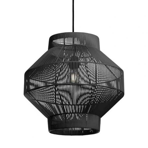 Suspension Lampion n° 2 recyclée anthracite taille M | Woodely