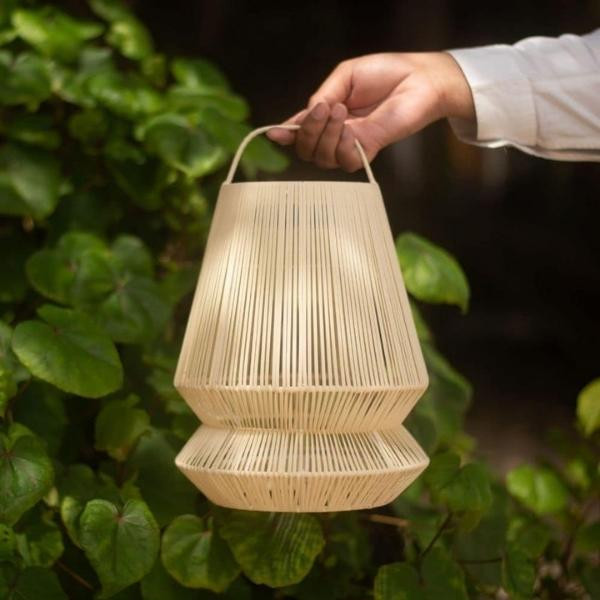 Lanterne Lampion Carry-on recyclée naturelle | Woodely