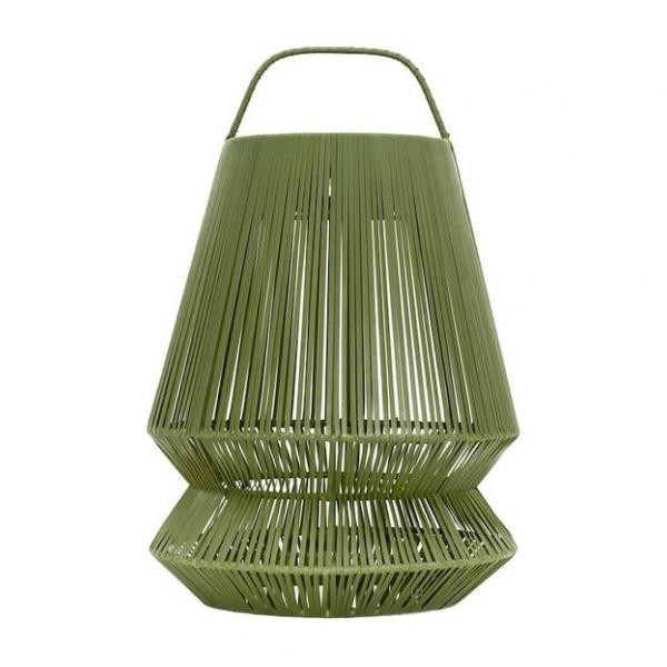 Lanterne Lampion Carry-on recyclée vert mousse | Woodely