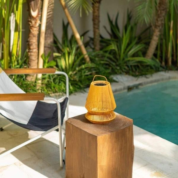 Lanterne Lampion Carry-on recyclée miel | Woodely