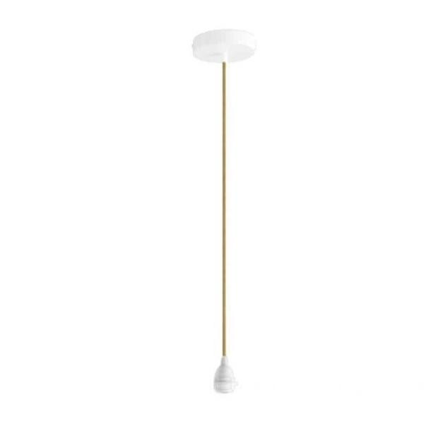 Câble textile avec rosace pour suspension miel | Woodely