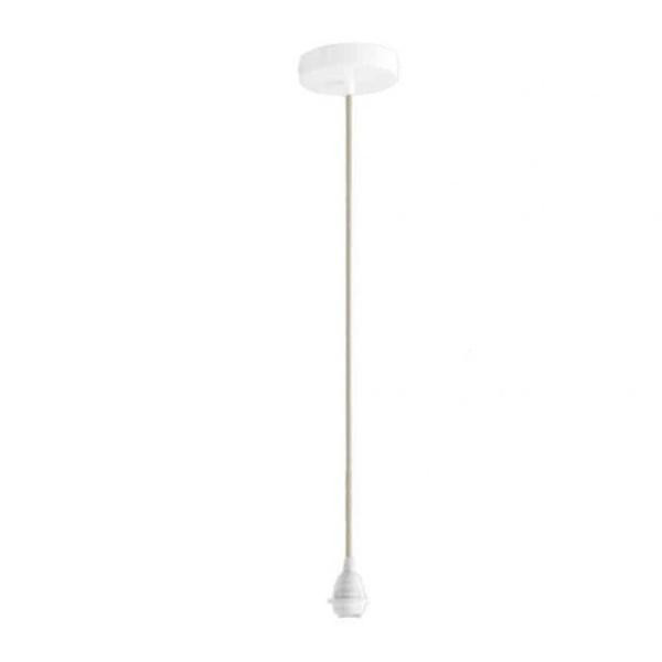 Câble textile avec rosace pour suspension naturel | Woodely