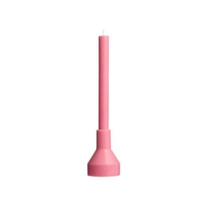 Bougie avec bougeoir Rose | Woodely