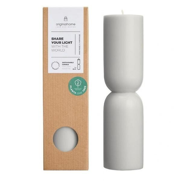 Bougie Organic L Gris clair | Woodely