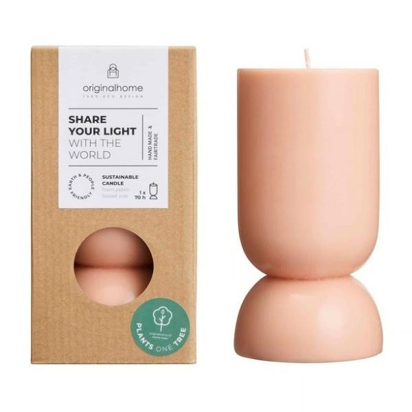 Bougie Organic S Pêche | Woodely