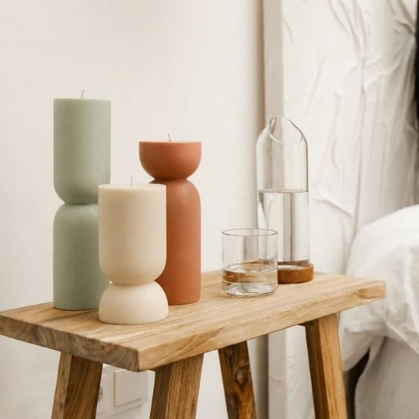 Bougie Organic L Vert | Woodely