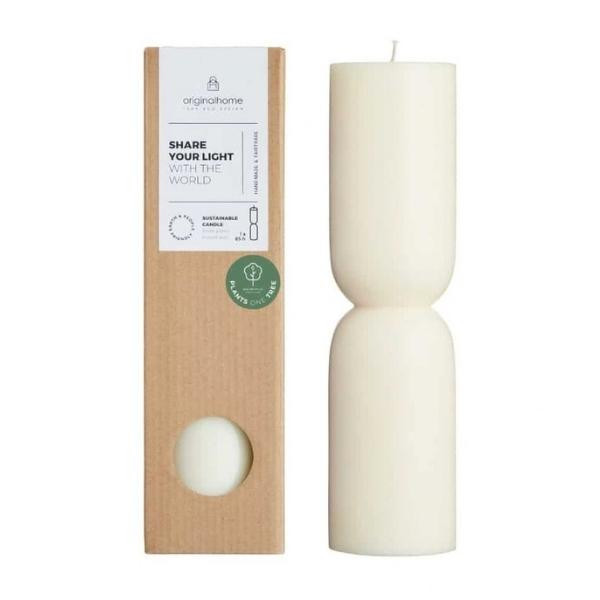Bougie Organic L Blanc cassé | Woodely
