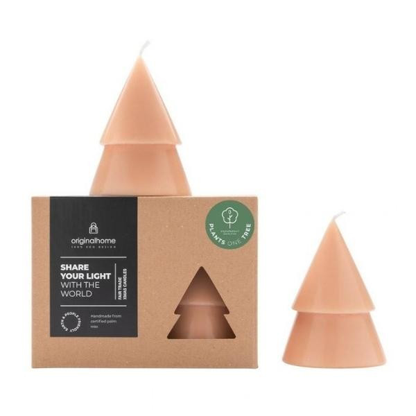 Bougie sapin Pêche M lot de 2 | Woodely