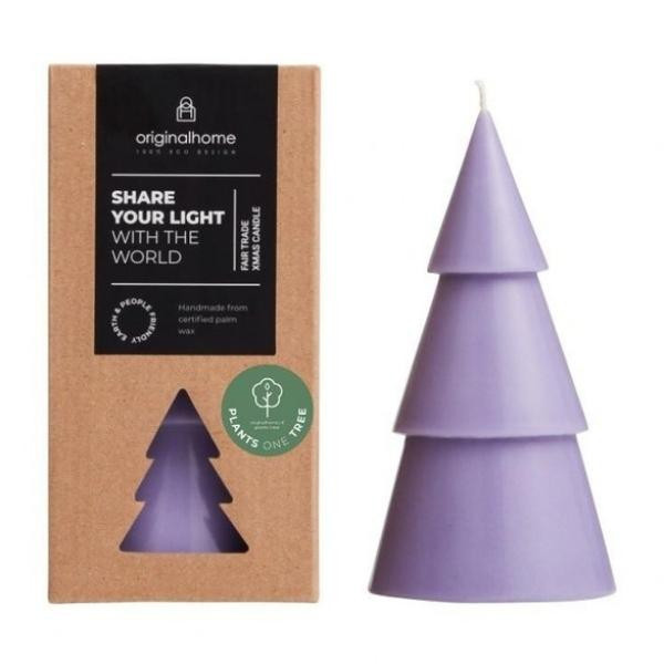 Bougie sapin Violet L | Woodely